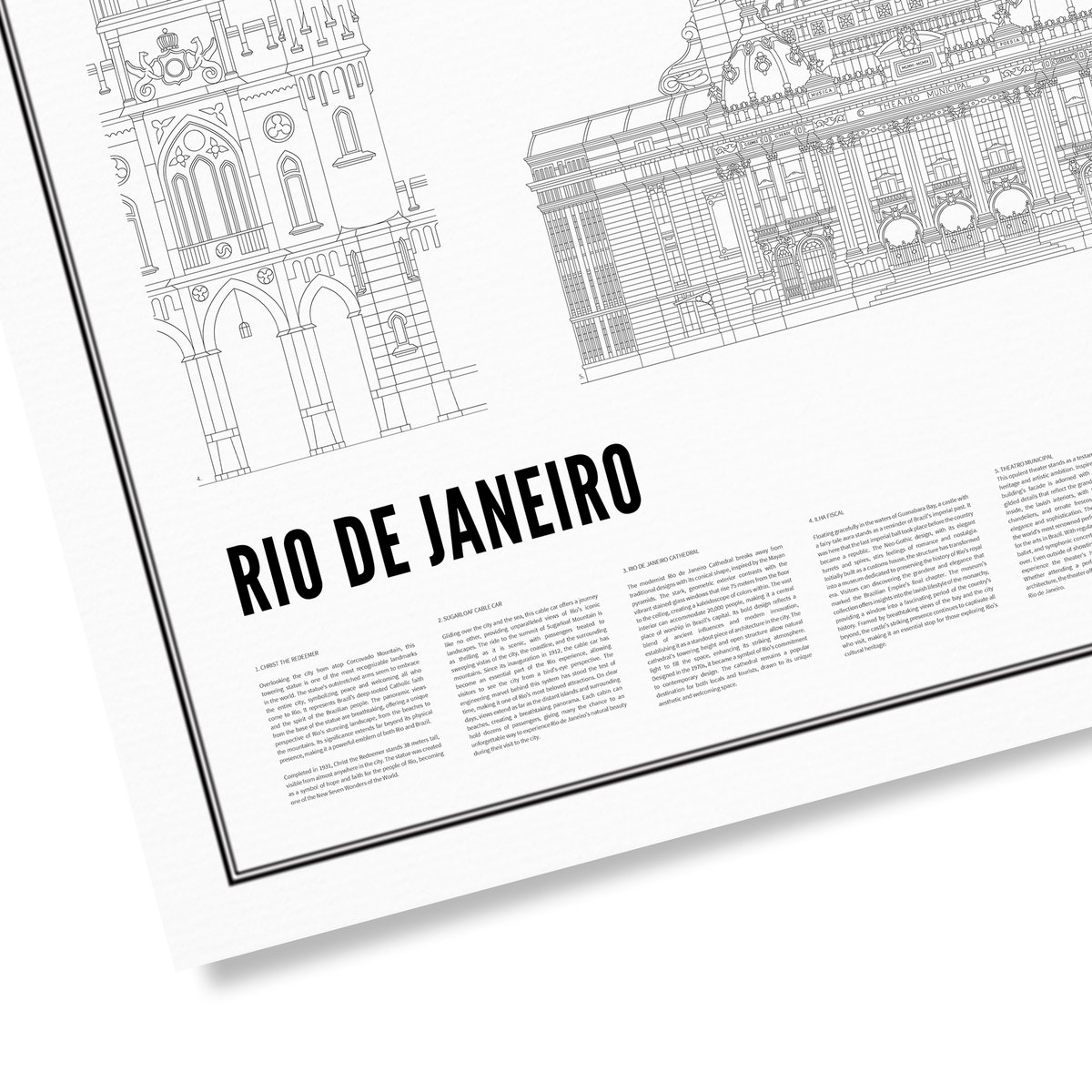 Poster von Iconics of Rio de Janeiro | WIJCK.